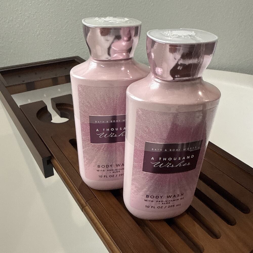 Bath & Body Works A Thousand Wishes Lot of 2 Body Wash Gel Full Size New Sealed